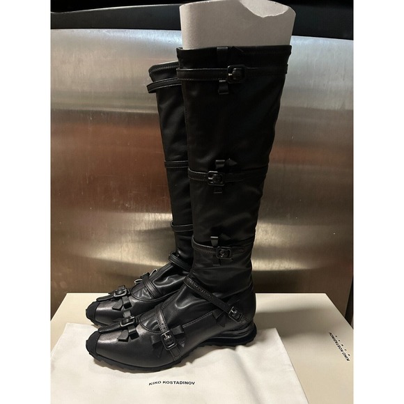 Kiko Kostadinov RIBBON HIGH BOOT BLACK size IT 39 - Picture 5 of 15